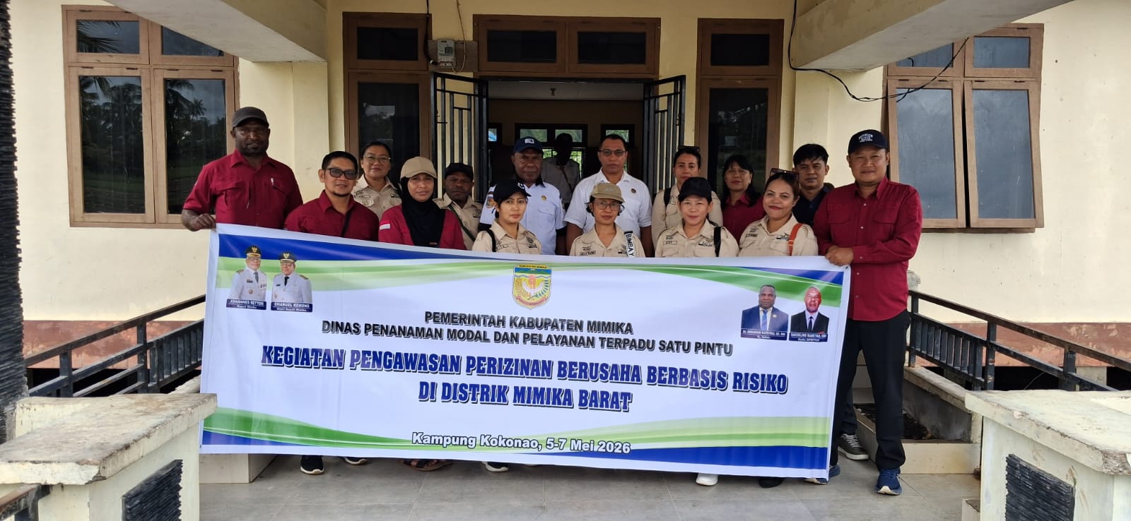DPMPTSP Kabupaten Mimika Laksanakan Pengawasan Perizinan Berbasis Risiko di Distrik Mimika Barat